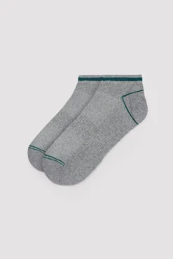 Pack 3 calcetines tobilleros detalle raya contrastada