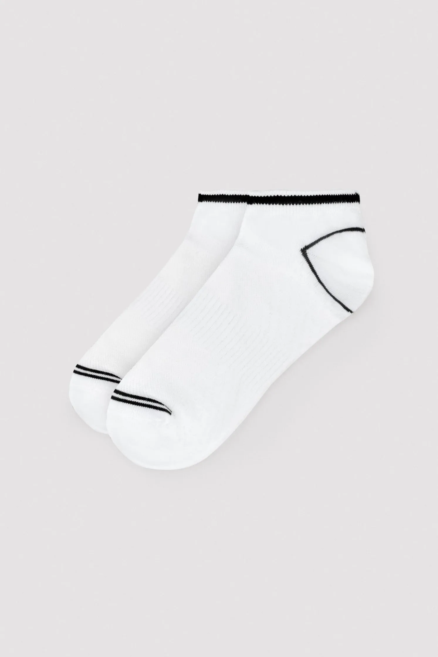 Pack 3 calcetines tobilleros detalle raya contrastada