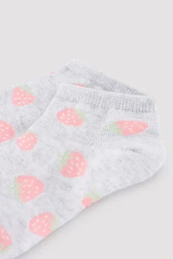 Pack 3 calcetines tobilleros infantiles estampado helados