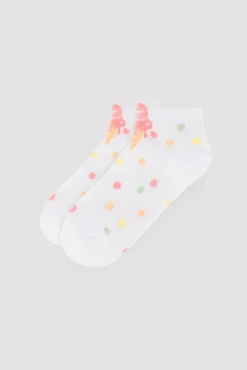 Pack 3 calcetines tobilleros infantiles estampado helados