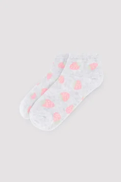Pack 3 calcetines tobilleros infantiles estampado helados