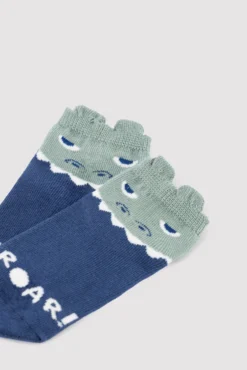 Pack 3 calcetines tobilleros infantiles estampados Roar