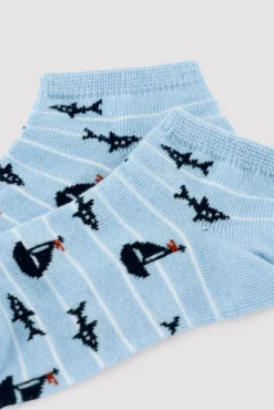 Pack 3 calcetines tobilleros infantiles estampados Learn to sure