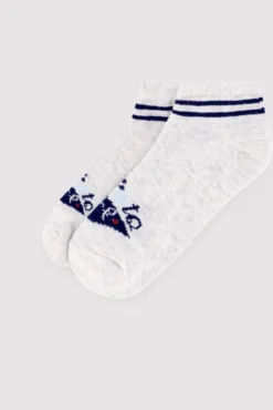 Pack 3 calcetines tobilleros infantiles estampados Learn to sure