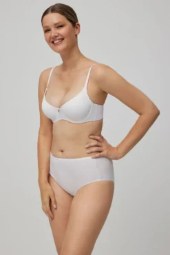 Pack de 2 bragas altas básicas algodón blanco