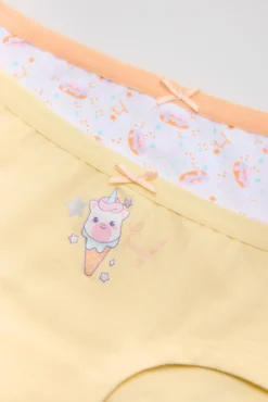 Pack de 2 bragas hipster infantiles estampado comida