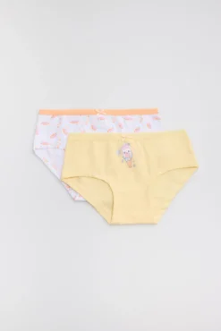 Pack de 2 bragas hipster infantiles estampado comida