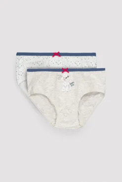 Pack de 2 bragas infantiles estampadas caniche