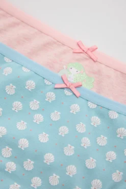 Pack de 2 bragas infantiles estampadas sirena