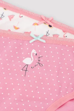 Pack de 2 bragas infantiles estampado flamencos