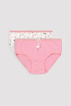 Pack de 2 bragas infantiles estampado flamencos