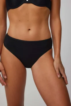 Pack de 2 bragas midi básicas algodón negro