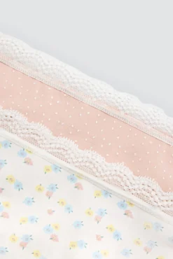 Pack de 2 bragas midi estampadas pastel tonos rosa