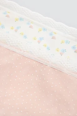 Pack de 2 bragas midi estampadas pastel tonos rosa