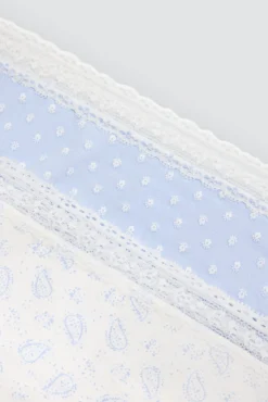 Pack de 2 bragas midi estampadas pastel tonos azules