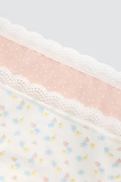 Pack de 2 bragas mini estampadas pastel tonos rosa