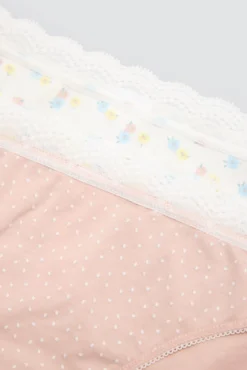 Pack de 2 bragas mini estampadas pastel tonos rosa