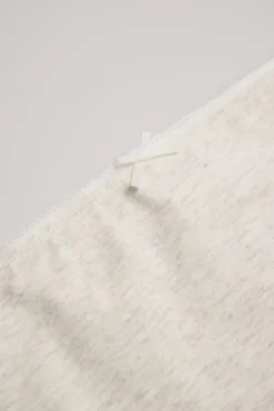 Pack de 2 braguitas de niña algodón con lazo gris y rosa