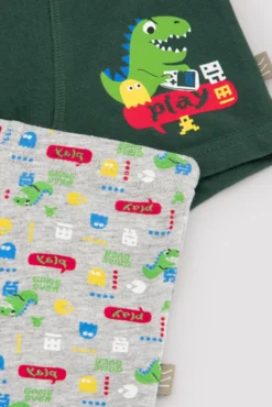 Pack de 2 bóxers infantiles estampado dinosaurios