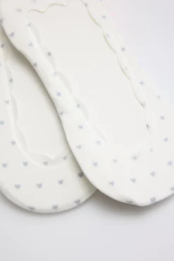 Pack de 3 calcetines pinkies elásticos estampados corazones