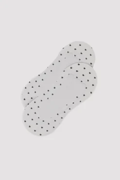 Pack de 3 calcetines pinkies elásticos estampados corazones