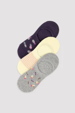 Pack de 3 calcetines pinkies estampados verano