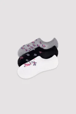 Pack de 3 calcetines pinkies estampados