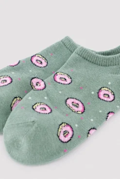 Pack de 4 calcetines pinkies estampados foodie