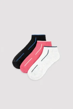 Pack de 3 calcetines tobilleros colores