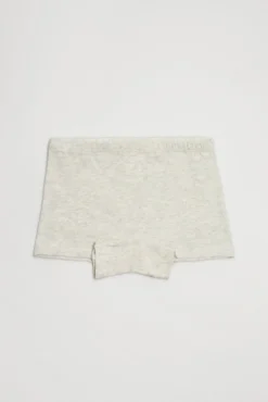 Pack de 2 culottes de niña algodón gris y rosa