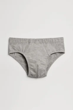 Pack de 2 slips de niño algodón azul y gris