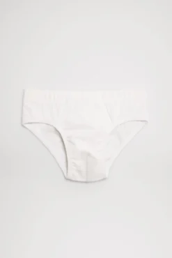 Pack de 2 slips de niño algodón blancos
