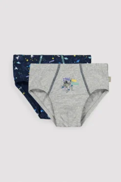 Pack de 2 slips infantiles estampado astronautas