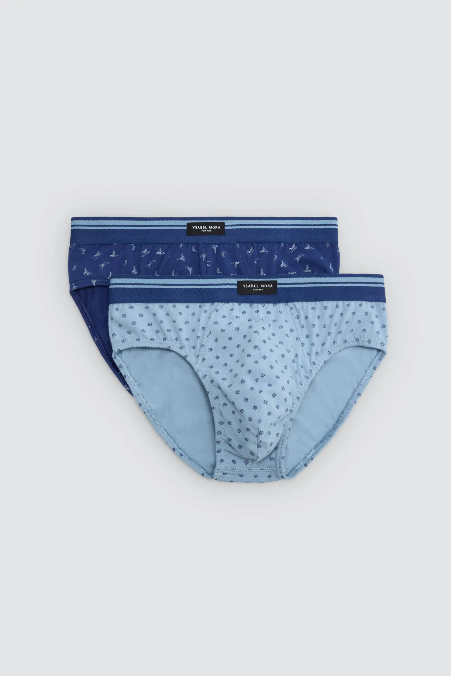 Pack 2 slips estampados náuticos