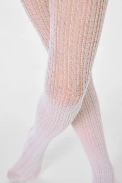 Panty infantil calado blanco