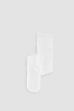 Panty infantil calado blanco