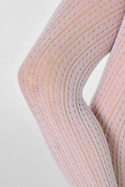 Panty infantil calado blanco