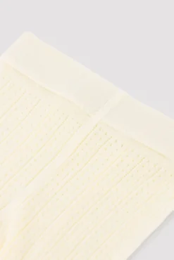 Panty infantil calado marfil