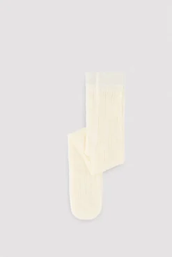 Panty infantil calado marfil