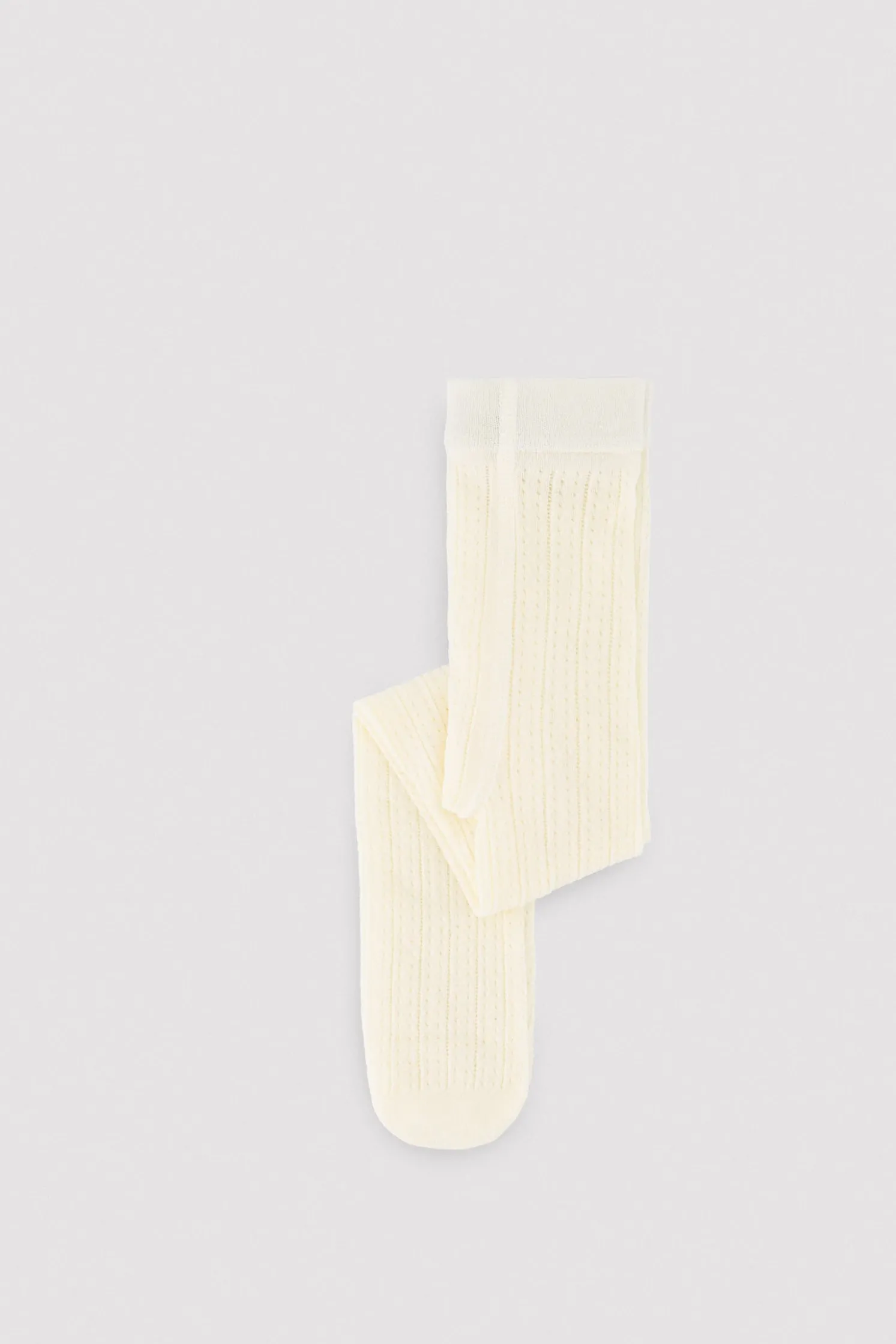 Panty infantil calado marfil