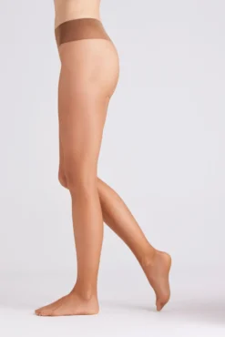 Panty talle bajo 10 denier café