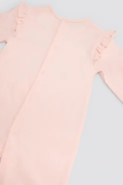 Pelele bebé manga larga estampado castillo