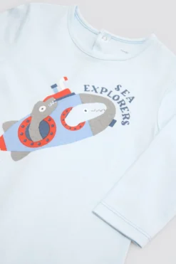 Pelele bebé manga larga estampado cohete