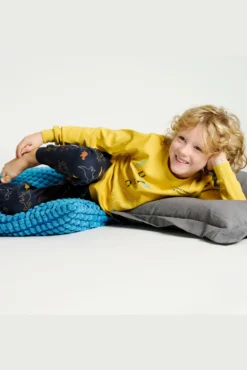 Pijama infantil 2-8 años estampado dinosaurios verde | MUYDEMI