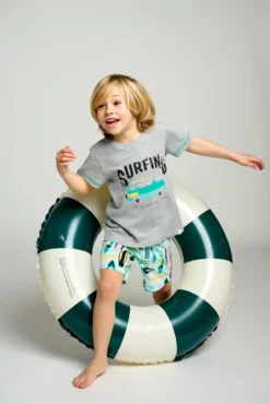 Pijama infantil corto algodón Surfer | MUYDEMI