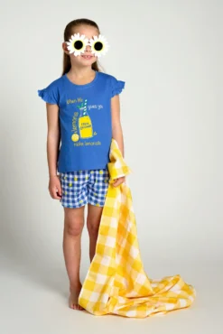 Pijama infantil manga corta algodón Lemonade | MUYDEMI