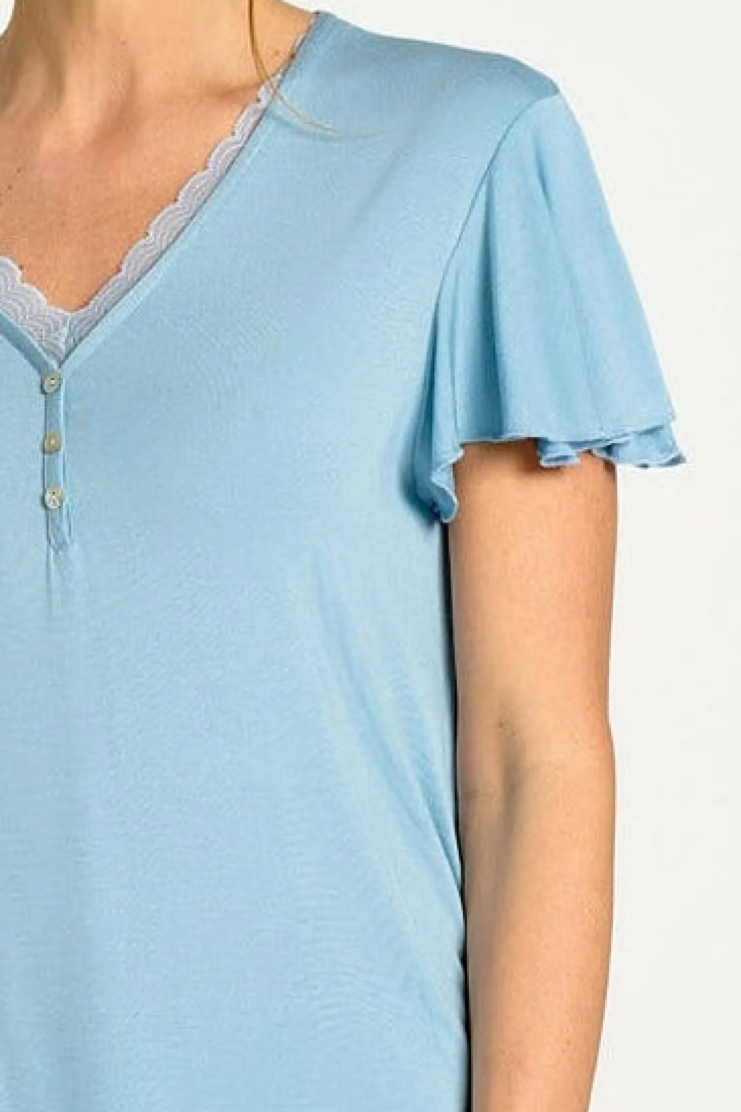 Pijama mujer capri flores azul | MUYDEMI