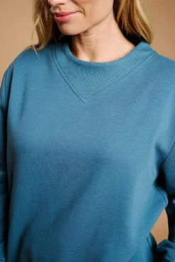 Pijama mujer largo casual azul | MUYDEMI