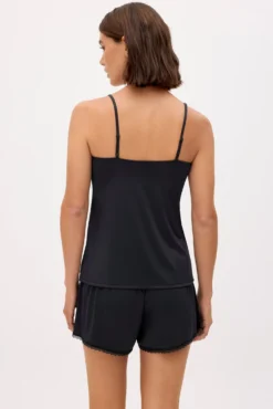 Pijama tirantes negro encaje negro