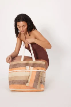 Set Bolso de playa y cojín a juego